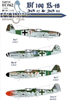 EagleCals EC#48-062 - Bf 109 K-4s (JG 27 & JG 52)