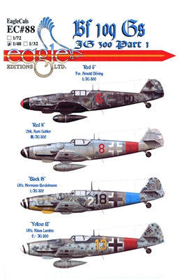 EagleCals EC#48-088 - Bf 109 G, JG 300, Part 1