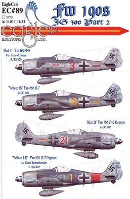 EagleCals EC#48-089 - Fw 190s, JG 300, Part 2