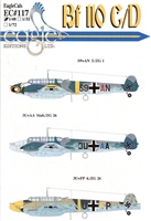 EagleCals EC#48-117 - Bf 110 C/D