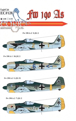 EagleCals EC#48-128 - Fw 190 As