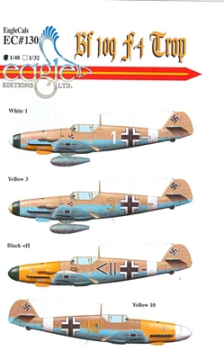 EagleCals EC#48-130 - Bf 109 F-4/Trop, Part 1