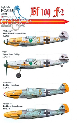 EagleCals EC#48-135 - Bf 109 F-2 (Hans-Ekkehard Bob...)