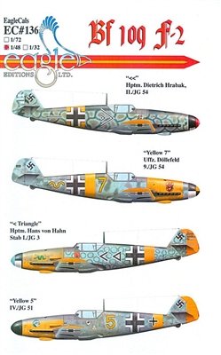 EagleCals EC#48-136 - Bf 109 F-2 (Dietrich Hrabak...)