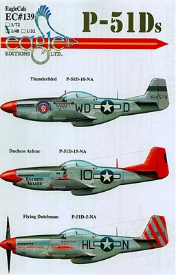 EagleCals EC#48-139 - P-51Ds (Thunderbird...)