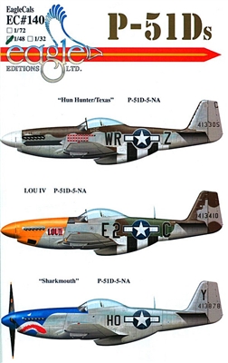 EagleCals EC#48-140 - P-51Ds (Hun Hunters/Texas...)