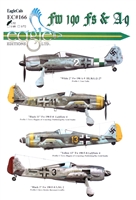 EagleCals EC#48-166 - Fw 190 Fs & A-9
