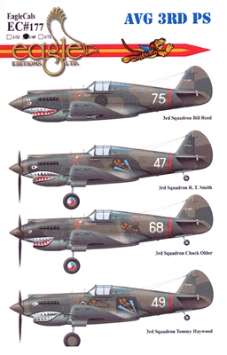 EagleCals EC#48-177 - P-40s of the AVG 3rd Pursuit Squadron