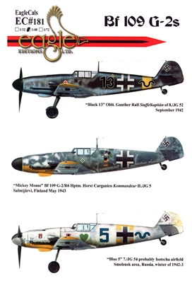 EagleCals EC#48-181 - Bf 109 G-2s