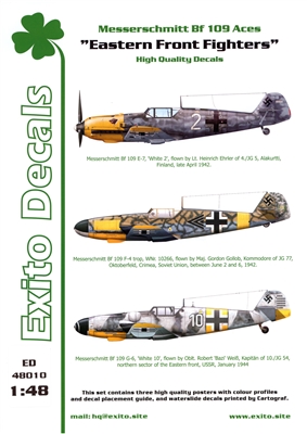 Exito Decals ED48010 - Messerschmitt Bf 109 Aces "Eastern Front Fighters"