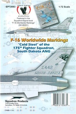 Eagle Strike 72083 - "Cold Steel" of the 175th Fighter Squadron, South Dakota ANG