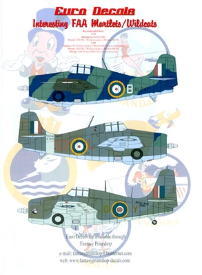 Euro Decals ED-48101 - Interesting FAA Martlets / Wildcats