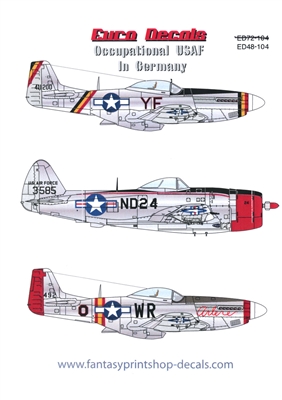 Euro Decals ED48-104 - Occupational USAF in Germany