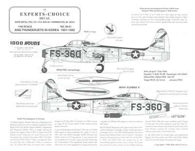 Experts-Choice 48-51 - F-84E/G Air National Guard Thunderjets