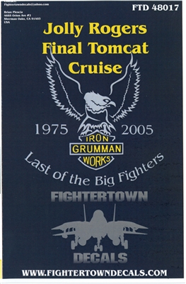 Fightertown FTD48-017 - Jolly Rogers, Final Tomcat Cruise