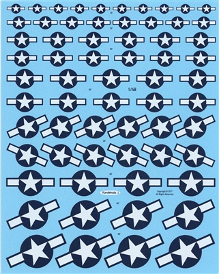 Fundekals 48-011 - Stars & Bars WW2 Standard