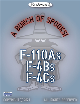 Fundekals 48-033 - A Bunch of Spooks!  (F-110As, F-4Bs, F-4Cs)