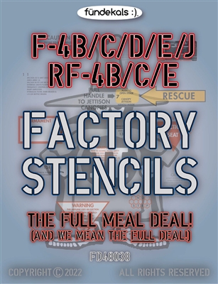 Fundekals 48-038 - F-4B/C/D/E/J & RF-4B/C/E Factory Stencils
