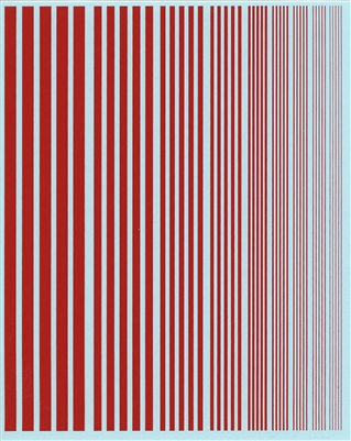 Fundekals 99-003 - Red Stripes (varying widths)