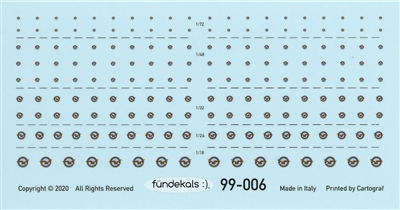 Fundekals 99-006 - P&W Engine Logos (various scales)