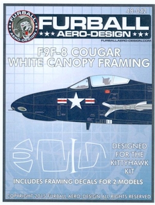 Furball 48042 - F9F-8 Cougar White Canopy Framing