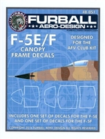 Furball 48051 - F-5E/F Canopy Frame Decals