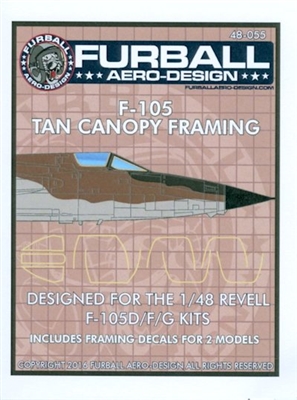 Furball 48055 - F-105 Tan Canopy Framing