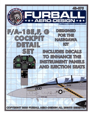 Furball 48075 - F-18E,F,G Cockpit Detail Set