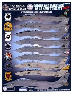 Furball F/D&S-4813 - Colors and Markings of the US Navy Tomcats, Part V