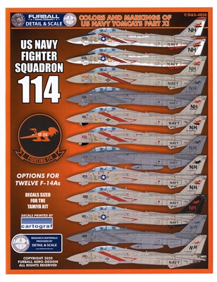 Furball F/D&S-4820 - Colors & Markings of US Navy Tomcats, Part XI