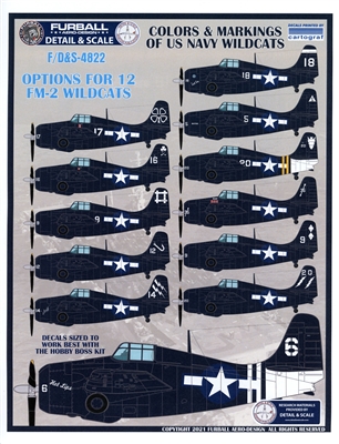 Furball F/D&S-4822 - Colors & Markings of USN Navy Wildcats