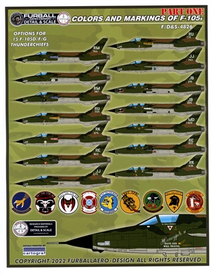 Furball F/D&S-4826 - Colors & Markings of F-105s, Part I