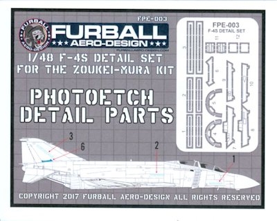 Furball FPE003 F-4S Canopy and Airframe Detail Set