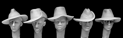 Hornet Heads HAH02 - Heads with Slouch Hats