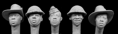 Hornet Heads HAH06 - African Heads in British Service, WW2 (eg. XIV Army)