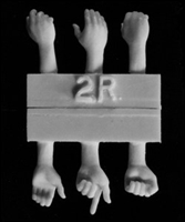 Hornet Heads HANDS02 - 3 Right, 3 Left Hands for 1/35 scale figures