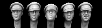 Hornet Heads HBH13 - Heads Wearing British WW1 Soft Caps