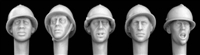 Hornet Heads HFH02 - Heads Wearing French WW2 Pattern Steel Helmet