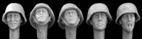 Hornet Heads HGH03 - Heads Wearing WW2 German Helmet with SS Camouflage Cover