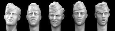 Hornet Heads HGH18 - Heads with WW2 German Army Sidecaps