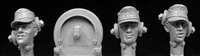 Hornet Heads HGH25 - German Army Panzer Crew Heads (3 heads, 4 earphone straps)