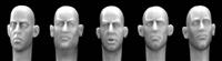 Hornet Heads HH12 - Bare Heads with Neutral Expressions