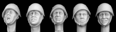 Hornet Heads HIH01 - Heads Wearing WW2 Italian Helmets