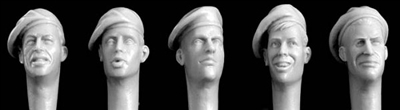 Hornet Heads HQH04 - Heads with 1940s, 1950s British Berets