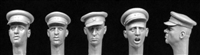 Hornet Heads HRH07 - Heads with Soviet WW2 Officer's Caps