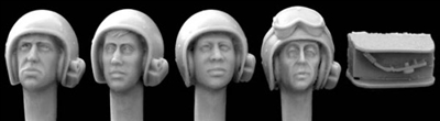 Hornet Heads HUH03 - Heads with 1960's US Pattern AFV Helmets (also used by Israel)