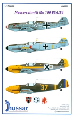 Hussar HSD-48003 - Messerschmitt Bf 109 E3a/E4