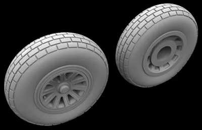 Hussar HSR-32002 - P-51 Mustang Block Tread Wheels