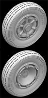 Hussar HSR-35042 - AB41 Autoblinda - Sahara Type Wheels