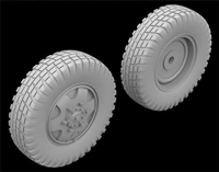 Hussar HSR-35053 - Sd.Kfz. 232 (8 RAD) Wheels with spare